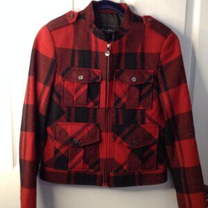 VTG 1990 Sean John Buffalo Plaid UNISEX Wool Blend "S" Jacket Y2K Iconic Whimsy
